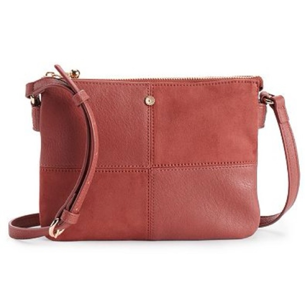 NWT LC LAUREN CONRAD CANDIDE PATCHWORK CROSSBODY
